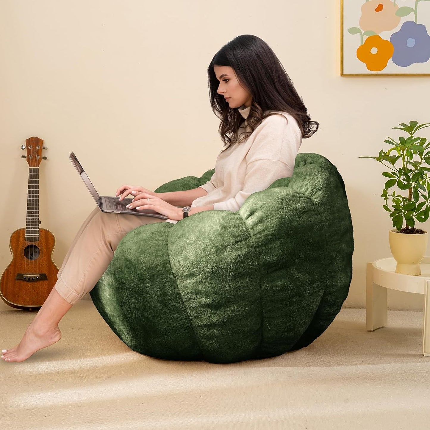 Pumpkin Bean Bag Sofa Chair